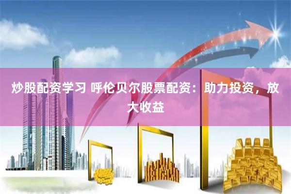 炒股配资学习 呼伦贝尔股票配资：助力投资，放大收益